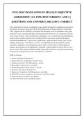 WGU D367 INNOVATION IN FINANCE OBJECTIVE ASSESSMENT &vert; OA UPDATED VERSION 1 AND 2 &vert; QUESTIONS AND ANSWERS &vert; 2026 &vert; 100&percnt; CORRECT
