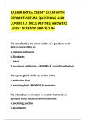 BABLER EXTRA CREDIT EXAM WITH &NewLine;CORRECT ACTUAL QUESTIONS AND &NewLine;CORRECTLY WELL DEFINED ANSWERS &NewLine;LATEST ALREADY GRADED A&plus; 