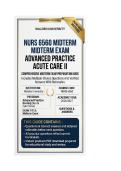 NURS 6560 Midterm Exam Advanced Practice Acute Care II Questions And Answers 2026&sol;2027 Walden University