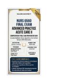 NURS 6560 Midterm & Final Exam Bundle Advanced Practice Acute Care II Questions And Answers 2026&sol;2027 Walden University