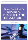 TEST BANK FOR Nurse Practitioner's Business Practice and Legal Guide 7th Edition by Carolyn Buppert&period;ISBN&colon;978-1284208542 COMPLETE GUIDE All CHAPTERS COVERED 100&percnt; VERIFIED A&plus; GRADE ASSURED&excl;&excl;&excl;&excl;&excl; NEW LATEST UPDATE&excl;&excl;&excl;&excl;&excl;