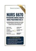 NURS 6670 Midterm exam Psychiatric Mental Health Nurse Practitioner Role II &vert; Questions And Answers 2026&sol;2027 Walden University