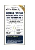 NURS 6670 Midterm & Final Exam Bundle Psychiatric Mental Health Nurse Practitioner Role II &vert; Questions And Answers 2026&sol;2027 Walden University