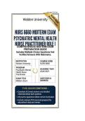 NURS 6660 midterm exam Psychiatric Mental Health Nurse Practitioner Role I &vert; Questions And Answers 2026&sol;2027 Walden University