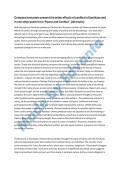 GCSE AQA English Literature Power and Conflict Model Essay &vert; Kamikaze and Exposure &vert; Wider Effects of Conflict &vert; Grade 9 Response