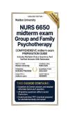 NURS 6650 Midterm Exam Group and Family Psychotherapy  &vert; Questions And Answers 2026&sol;2027 Walden University