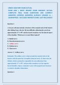 USMLE ANATOMY EXAM ACTUAL  &NewLine;EXAM 2026 &vert;&vert; MOST RECENT EXAM 2026&vert;2027 ACTUAL &NewLine;COMPLETE REAL EXAM QUESTIONS AND CORRECT &NewLine;ANSWERS &lpar;VERIFIED ANSWERS&rpar; ALREADY GRADED A&plus; &vert; &NewLine;GUARANTEED   SUCCESS&excl;&excl; NEWEST EXAM &vert; JUST RELEASED&excl;&excl;  
