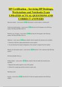 HP Certification - Servicing HP Desktops&comma; &NewLine;Workstations and Notebooks Exam &NewLine;UPDATED ACTUAL QUESTIONS AND &NewLine;CORRECT ANSWERS