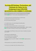 Servicing HP Desktops&comma; Workstations&comma; and &NewLine;Notebooks for Onsite Service &NewLine;Technicians Exam UPDATED &NewLine;QUESTIONS AND CORRECT ANSWERS