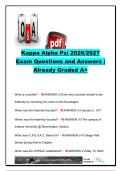 KAPPA ALPHA PSI EXAM COMPLETE PACKAGE DEAL