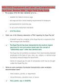 WGU D352 Employment and Labor Law Final Exam Review 2026 &vert; Questions and Answers &vert; Latest Update &vert; High-Yield Study Guide