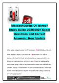 MASSACHUSETTS OIL BURNER EXAM COMPLETE PACKAGE DEAL