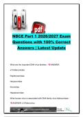 NBCE Part 1 2026&sol;2027 &vert; 330&plus; Questions & Correct Answers &vert; Microbiology&comma; Immunology&comma; Virology&comma; Bacteriology & Parasitology &vert; National Board of Chiropractic Examiners