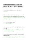 MARYVILLE NURS 612 EXAM 2 ACTUAL&NewLine;QUESTIONS AND CORRECT ANSWERS&NewLine;