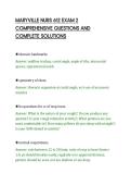 MARYVILLE NURS 612 EXAM 2&NewLine;COMPREHENSIVE QUESTIONS AND&NewLine;COMPLETE SOLUTIONS&NewLine;