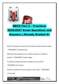 NBCE Part 2 Practices 2026&sol;2027 &vert; 100&plus; Questions & Correct Answers &vert; Gonstead & National Listings&comma; Pelvic Subluxations&comma; Scoliosis&comma; Posture & Spinal Biomechanics &vert; National Board of Chiropractic Examiners