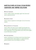 MARYVILLE NURS 612 EXAM 2 EXAM REVIEW&NewLine;QUESTIONS AND VERIFIED SOLUTIONS