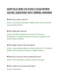 MARYVILLE NURS 612 EXAM 2 EXAM REVIEW&NewLine;SOLVED QUESTIONS WITH VERIFIED ANSWERS&NewLine;