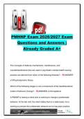 PMHNP Exam 2026&sol;2027 &vert; 169 Questions & Answers &vert; Psychopharmacology&comma; Bipolar Disorder&comma; Schizophrenia&comma; ECT&comma; Substance Use & Psychiatric Nursing