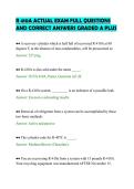 R 410A ACTUAL EXAM FULL QUESTIONS&NewLine;AND CORRECT ANSWERS GRADED A PLUS