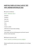 MARYVILLE NURS 612 EXAM 2 MOCK TEST&NewLine;WITH ANSWER RATIONALES 2026&NewLine;