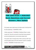 PNB 2265 EXAM COMPLETE PACKAGE DEAL