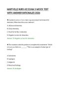 MARYVILLE NURS 612 EXAM 3 MOCK TEST&NewLine;WITH ANSWER RATIONALES 2026