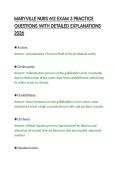 MARYVILLE NURS 612 EXAM 3 PRACTICE&NewLine;QUESTIONS WITH DETAILED EXPLANATIONS&NewLine;2026&NewLine;