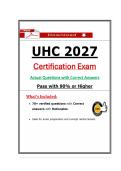 UHC 2027 Certification Exam &ndash; UnitedHealthcare Actual Questions&comma; Correct Answers & Rationales  Medicare Agent Exam Prep