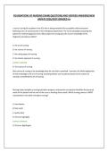 FOUNDATIONS OF NURSING EXAM&vert;QUESTIONS AND VERIFIED ANSWERS&vert;NEW UPDATE 2026&sol;2027&vert;GRADED A&plus;