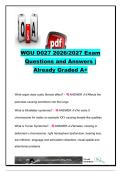 WGU D027 2026&sol;2027 &vert; 85&plus; Questions & Correct Answers &vert; Pathophysiology&comma; Pharmacology&comma; Cardiology&comma; Endocrine&comma; Genetics&comma; Respiratory & Hematology &vert; Western Governors University