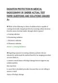 RADIATION PROTECTION IN MEDICAL&NewLine;RADIOGRAPHY BY SHERER ACTUAL TEST&NewLine;PAPER QUESTIONS AND SOLUTIONS GRADED&NewLine;A&plus;