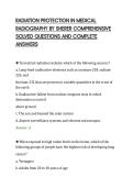 RADIATION PROTECTION IN MEDICAL&NewLine;RADIOGRAPHY BY SHERER COMPREHENSIVE&NewLine;SOLVED QUESTIONS AND COMPLETE&NewLine;ANSWERS