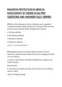 RADIATION PROTECTION IN MEDICAL&NewLine;RADIOGRAPHY BY SHERER EXAM PREP&NewLine;QUESTIONS AND ANSWERS FULLY VERIFIED