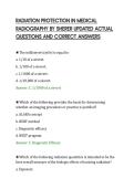 RADIATION PROTECTION IN MEDICAL&NewLine;RADIOGRAPHY BY SHERER UPDATED ACTUAL&NewLine;QUESTIONS AND CORRECT ANSWERS