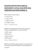RADIATION PROTECTION IN MEDICAL&NewLine;RADIOGRAPHY ACTUAL EXAM PAPER 2026&NewLine;QUESTIONS SOLUTIONS GRADED A&plus;