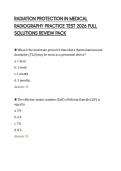 RADIATION PROTECTION IN MEDICAL&NewLine;RADIOGRAPHY PRACTICE TEST 2026 FULL&NewLine;SOLUTIONS REVIEW PACK&NewLine;