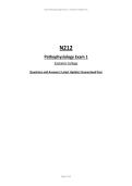 N212 Pathophysiology Exam 1 Eastwick College Questions and Answers&vert; Latest Update&vert; Guaranteed Pass&NewLine;