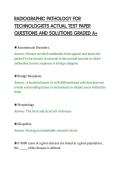 RADIOGRAPHIC PATHOLOGY FOR&NewLine;TECHNOLOGISTS ACTUAL TEST PAPER&NewLine;QUESTIONS AND SOLUTIONS GRADED A&plus;
