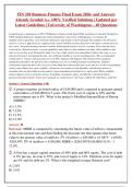FIN 350 Business Finance Final Exam 2026 2027 Questions and Answers Already Graded A&plus;&period; 10