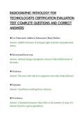 RADIOGRAPHIC PATHOLOGY FOR&NewLine;TECHNOLOGISTS CERTIFICATION EVALUATION&NewLine;TEST COMPLETE QUESTIONS AND CORRECT&NewLine;ANSWERS&NewLine;