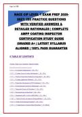 NACE CIP Level 1 Exam Prep 2026-2027 &vert; 280 Practice Questions with Detailed Rationales &vert; AMPP Coating Inspector Certification &vert; Corrosion Theory&comma; Surface Preparation&comma; Inspection Instruments & Standards &vert; A&plus; Graded