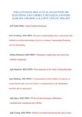 PMI-ACP EXAM 2024&sol; ACTUAL EXAM WITH 200 &NewLine;QUESTIONS AND CORRECT DETAILED ANSWERS &NewLine;ALREADY GRADED A&plus;&sol;LATEST UPDATE 2026-2027