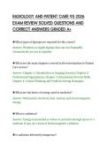 RADIOLOGY AND PATIENT CARE 95 2026&NewLine;EXAM REVIEW SOLVED QUESTIONS AND&NewLine;CORRECT ANSWERS GRADED A&plus;