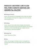 RADIOLOGY AND PATIENT CARE 95 2026&NewLine;FINAL PAPER COMPLETE QUESTIONS AND&NewLine;ANSWERS FULL SOLUTION&NewLine;