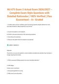 NU 673 Exam 3 Actual Exam 2026&sol;2027 &ndash; Complete Exam-Style Questions with Detailed Rationales &vert; 100&percnt; Verified &vert; Pass Guaranteed &ndash; A&plus; Graded