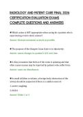 RADIOLOGY AND PATIENT CARE FINAL 2026&NewLine;CERTIFICATION EVALUATION EXAMS&NewLine;COMPLETE QUESTIONS AND ANSWERS