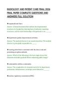RADIOLOGY AND PATIENT CARE FINAL 2026&NewLine;FINAL PAPER COMPLETE QUESTIONS AND&NewLine;ANSWERS FULL SOLUTION&NewLine;