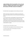 LEIK FNP Practice Exam Questions & Answers &vert; 2026&sol;2027