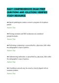 RADT COMPREHENSIVE EXAM PREP&NewLine;QUESTIONS AND SOLUTIONS VERIFIED&NewLine;STUDY RESOURCE